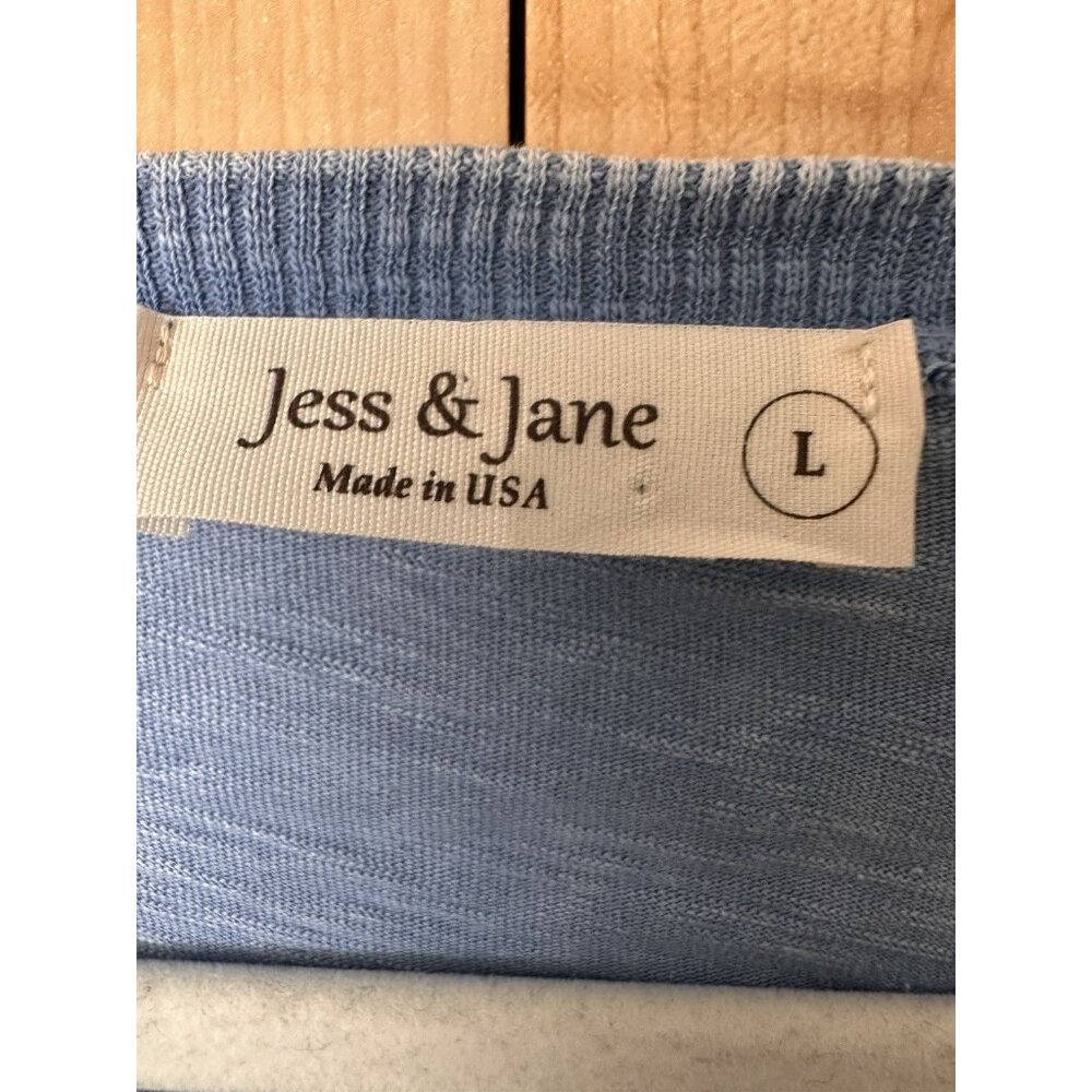 Jess & Jane Women's Size Large Layered Lightweight Floral Pocket Cotton Tunic - Picture 4 of 6